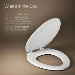 Elongated toilet seat^Kohler Hot