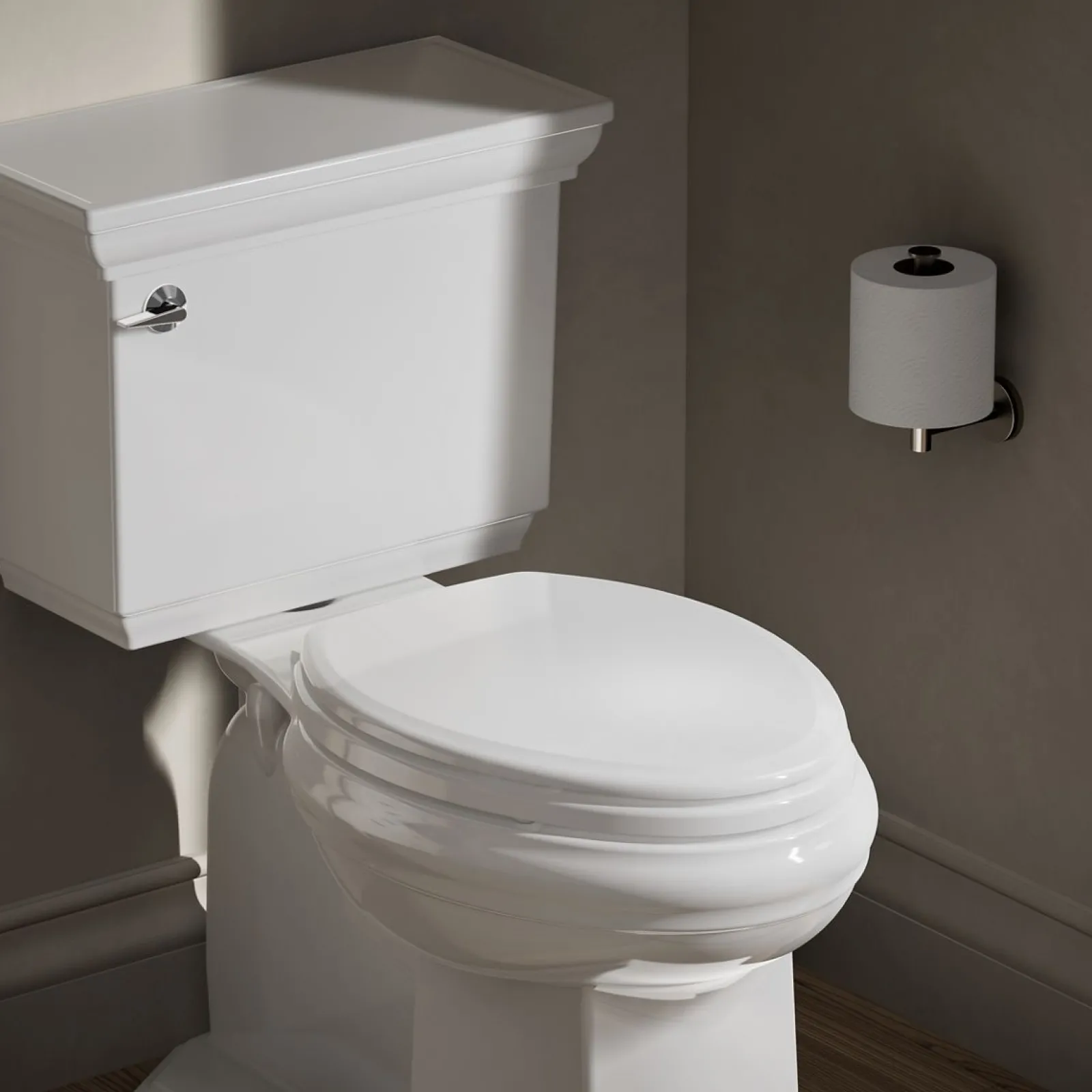 Elongated toilet seat^Kohler Hot