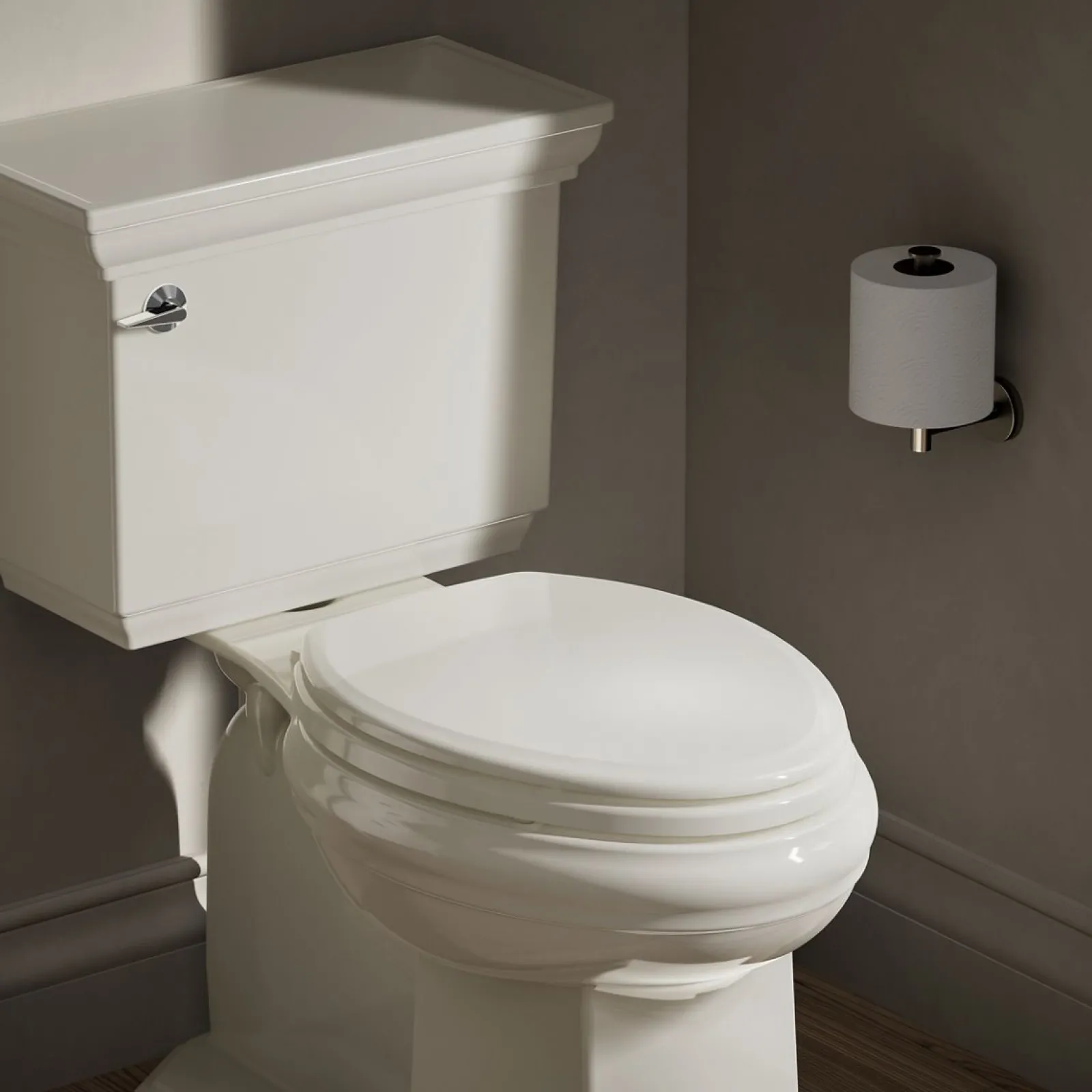 Elongated toilet seat^Kohler Hot