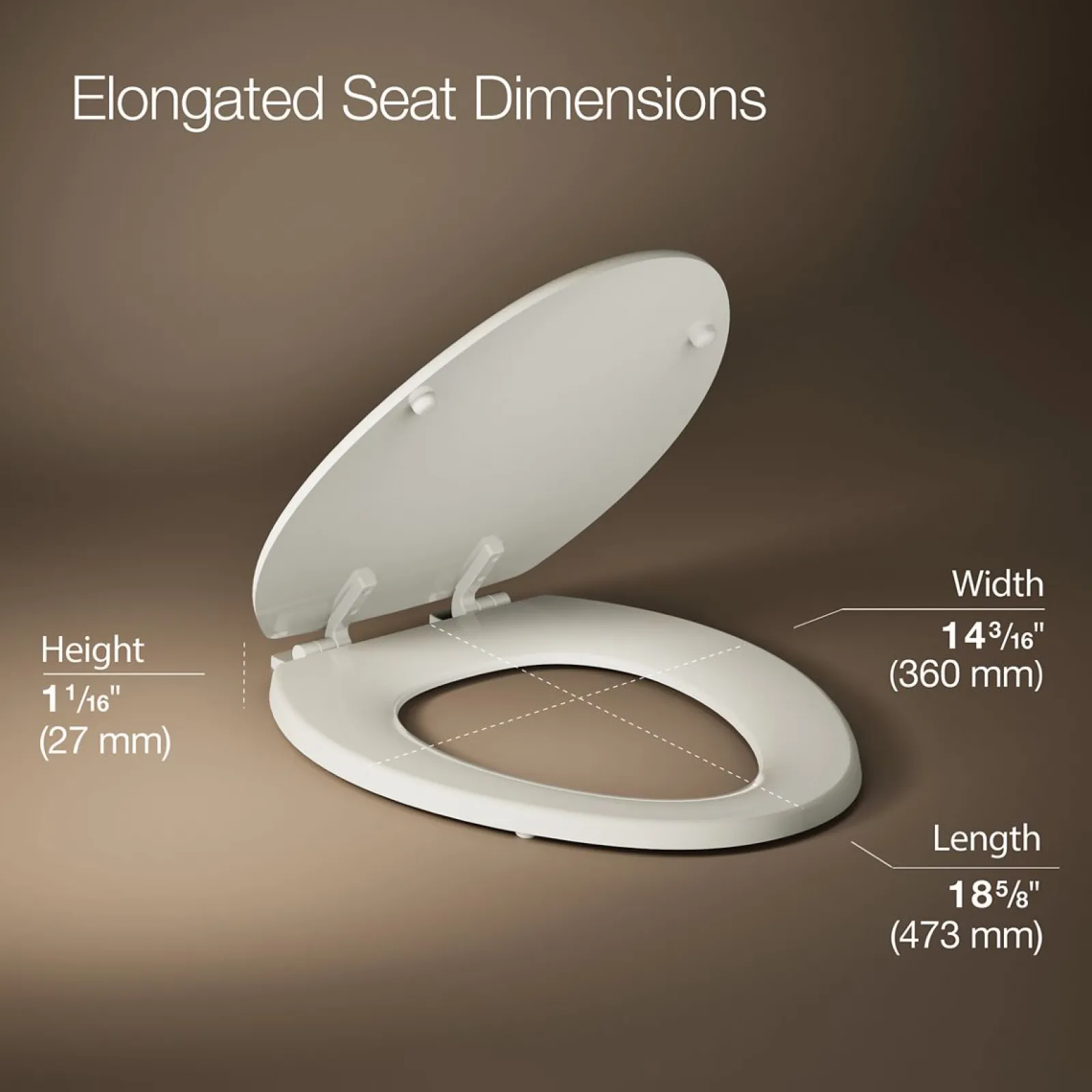 Elongated toilet seat^Kohler Online