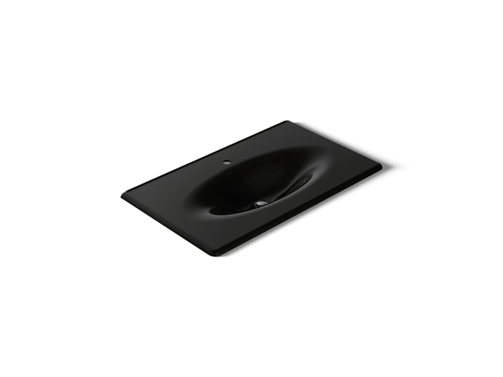 37" Enameled cast iron vanity top with integrated oval sink^Kohler Hot