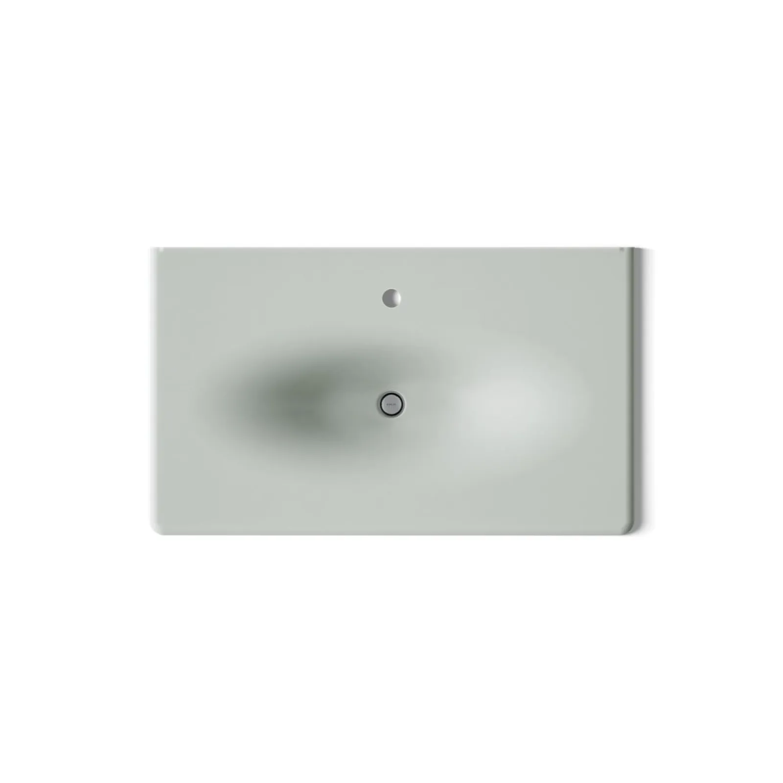 37" Enameled cast iron vanity top with integrated oval sink^Kohler Hot