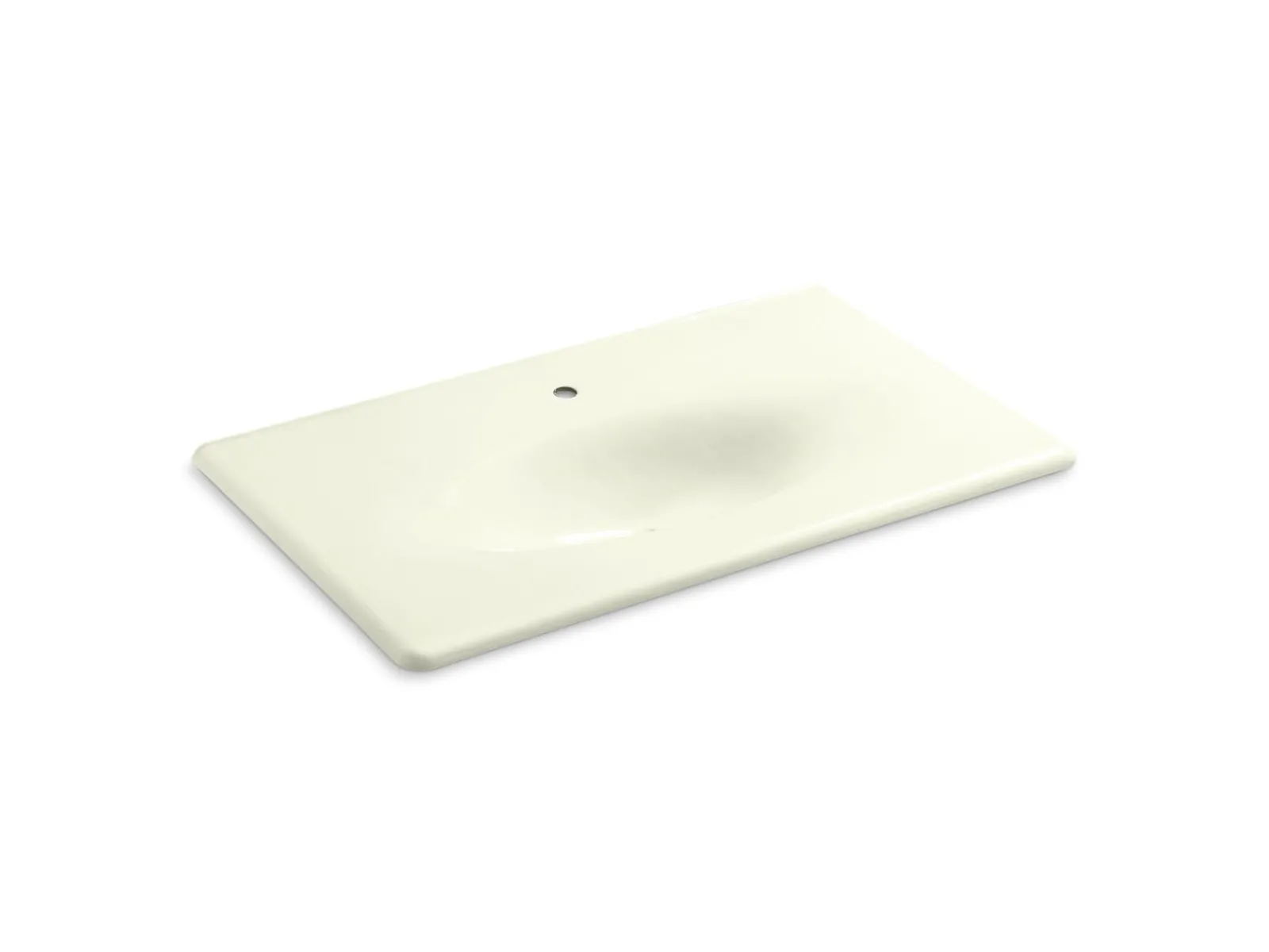 37" Enameled cast iron vanity top with integrated oval sink^Kohler Hot