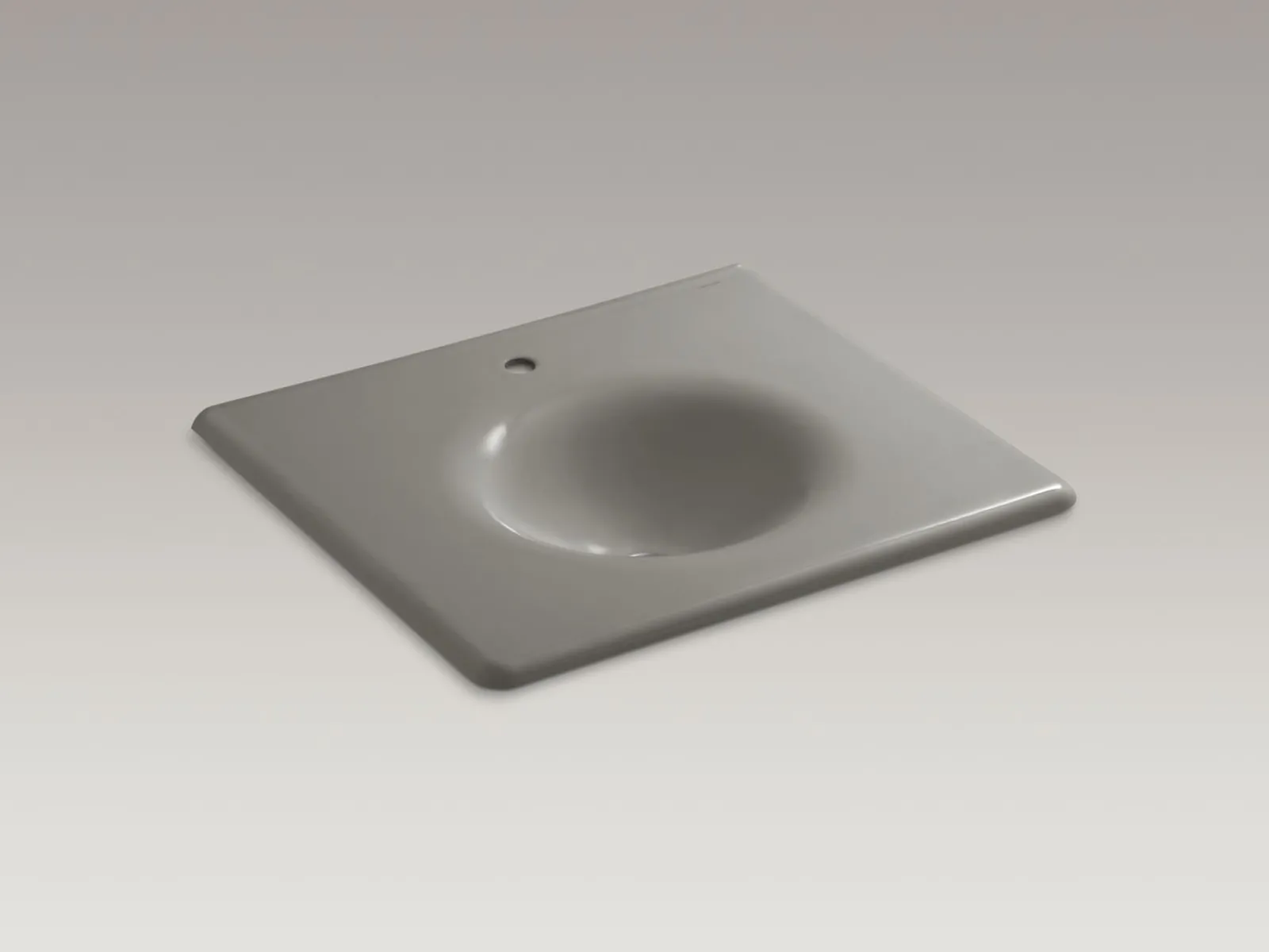 25" Enameled cast iron vanity top with integrated round sink^Kohler New