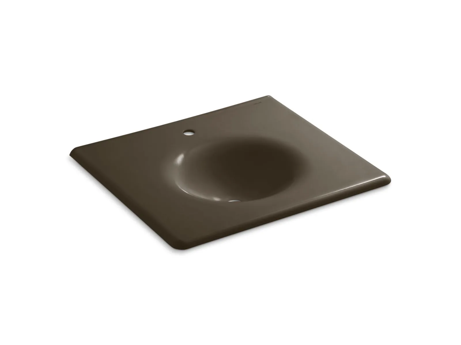 25" Enameled cast iron vanity top with integrated round sink^Kohler New