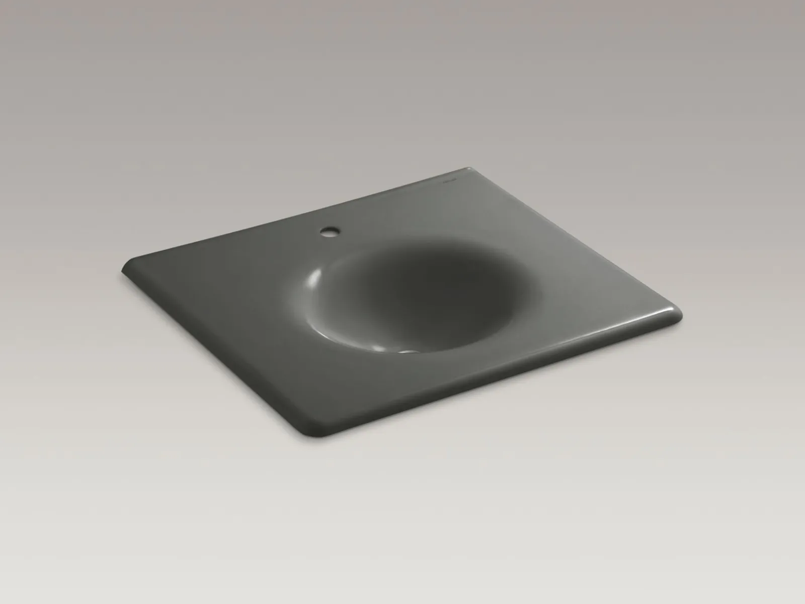 25" Enameled cast iron vanity top with integrated round sink^Kohler New
