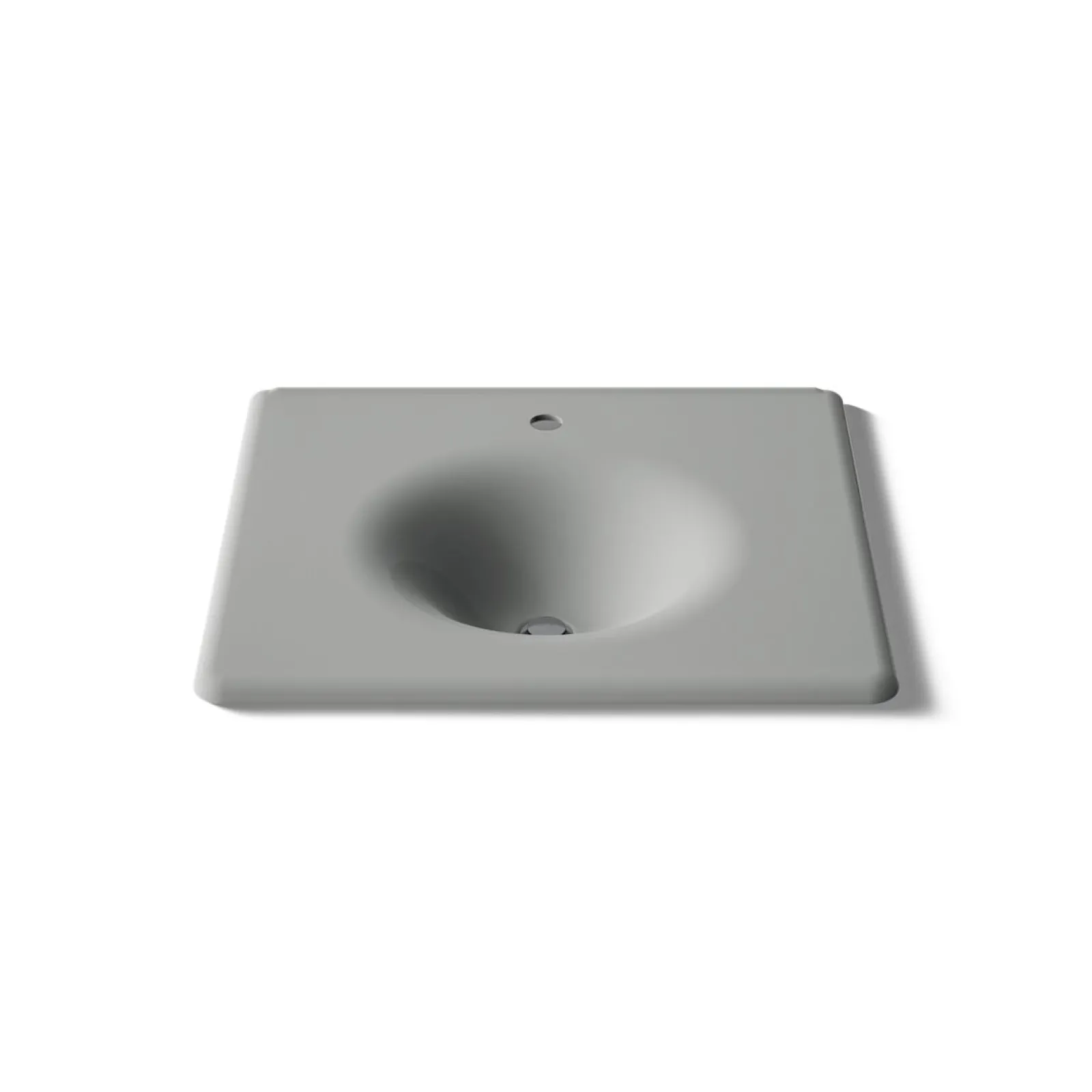 25" Enameled cast iron vanity top with integrated round sink^Kohler New