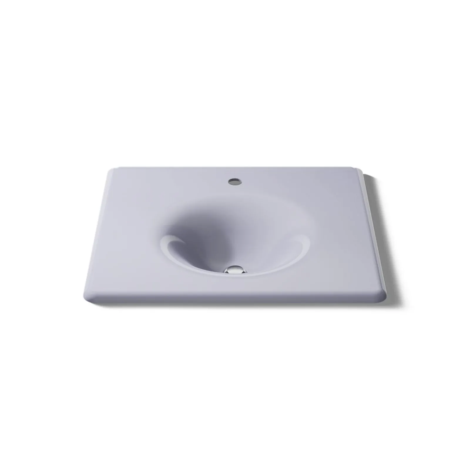 25" Enameled cast iron vanity top with integrated round sink^Kohler New