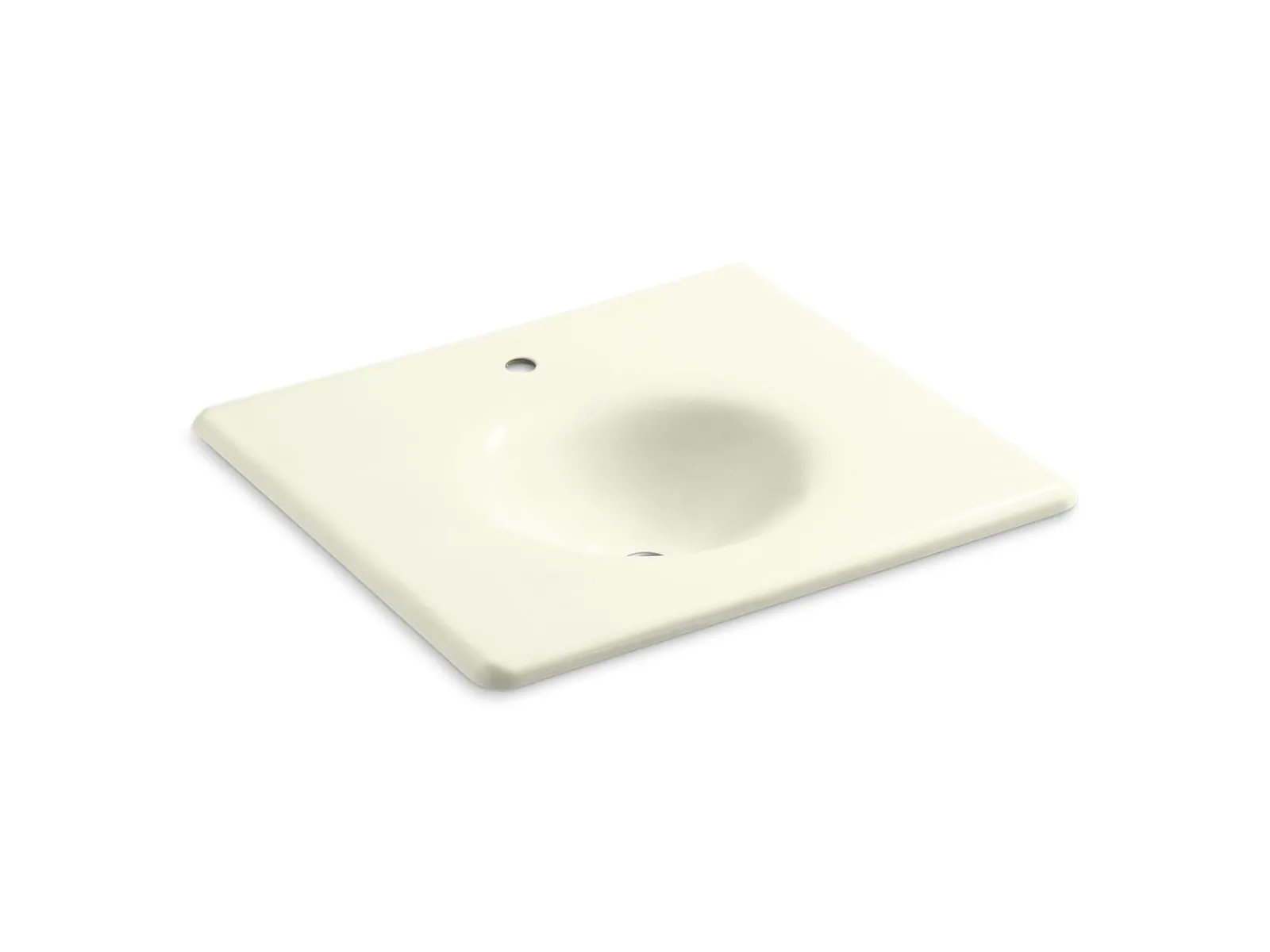 25" Enameled cast iron vanity top with integrated round sink^Kohler New