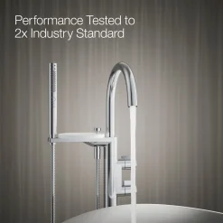 Floor-mount bath filler trim with lever handles and handshower^Kohler Sale