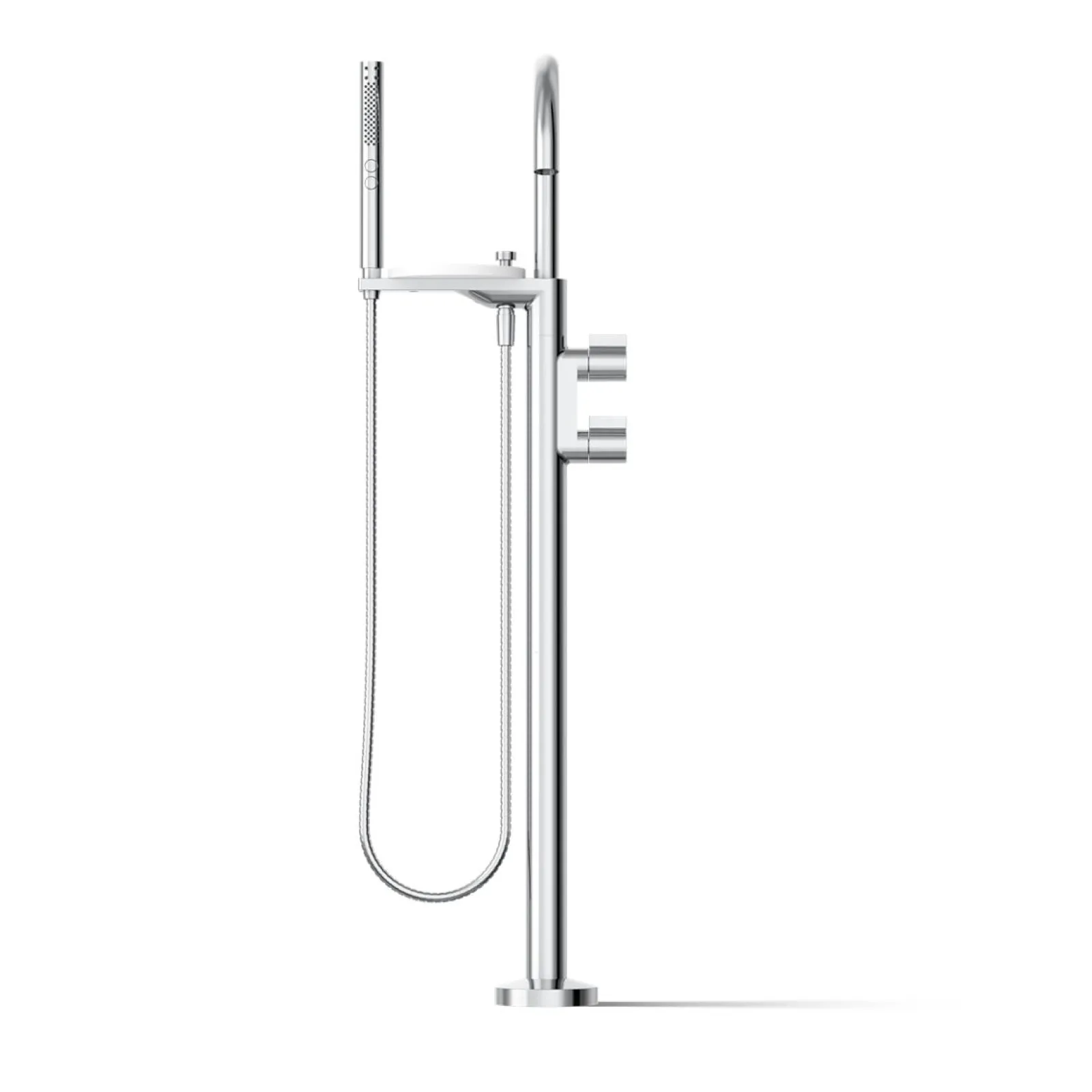 Floor-mount bath filler trim with lever handles and handshower^Kohler Sale
