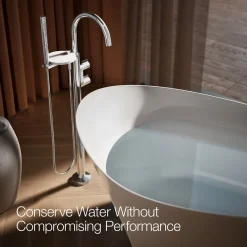 Floor-mount bath filler trim with lever handles and handshower^Kohler Sale