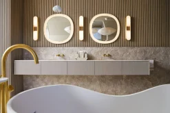 Floor-mount bath filler trim with lever handles and handshower^Kohler Sale
