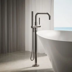 Floor-mount bath filler trim with handshower^Kohler Outlet