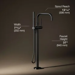 Floor-mount bath filler trim with handshower^Kohler Outlet