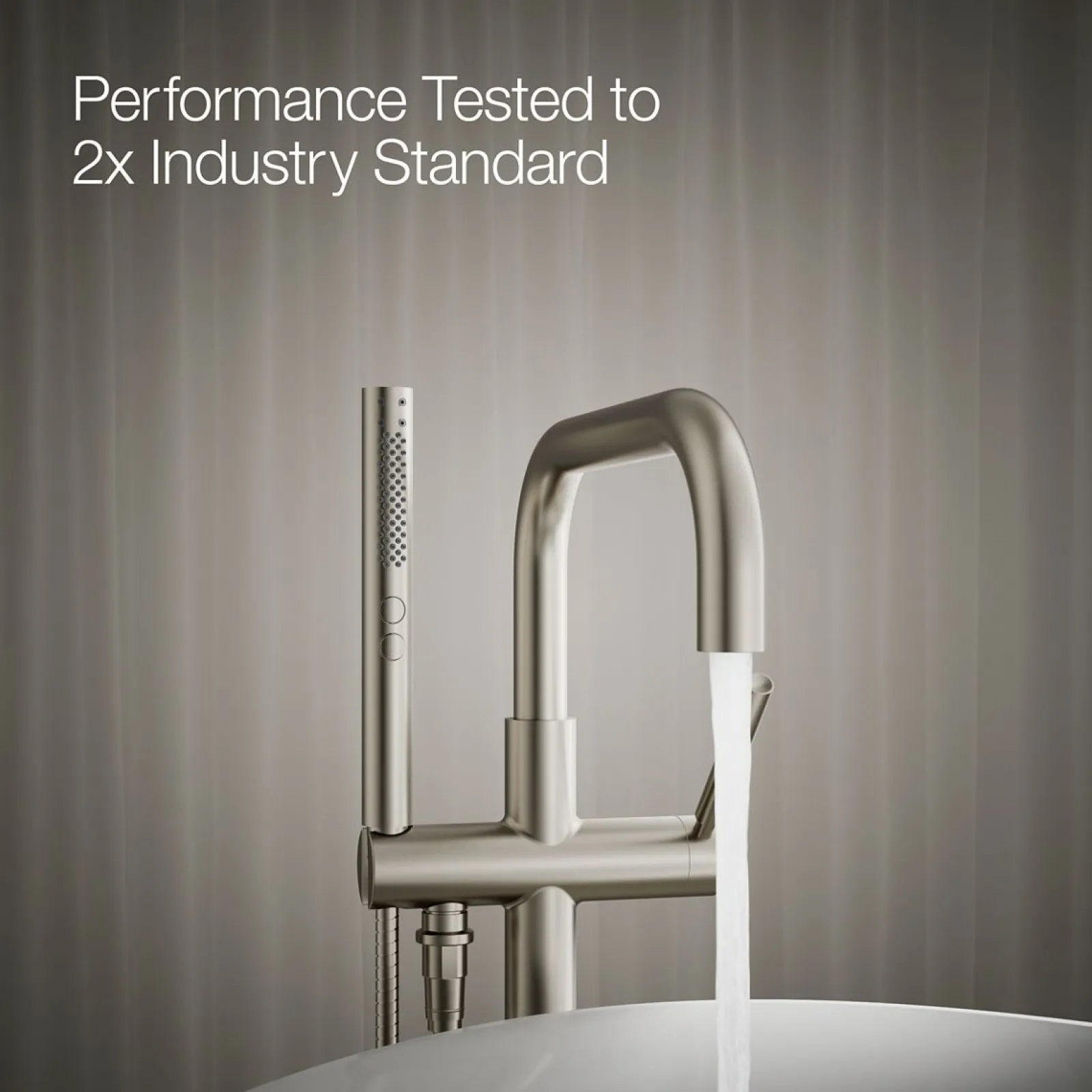 Floor-mount bath filler trim with handshower^Kohler Outlet