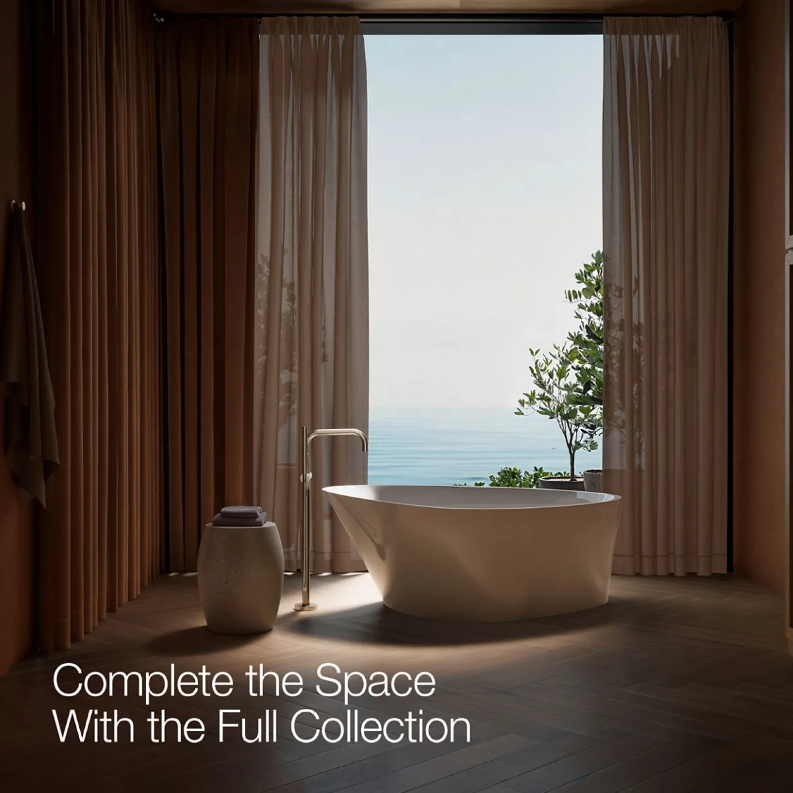 Floor-mount bath filler trim with handshower^Kohler Outlet