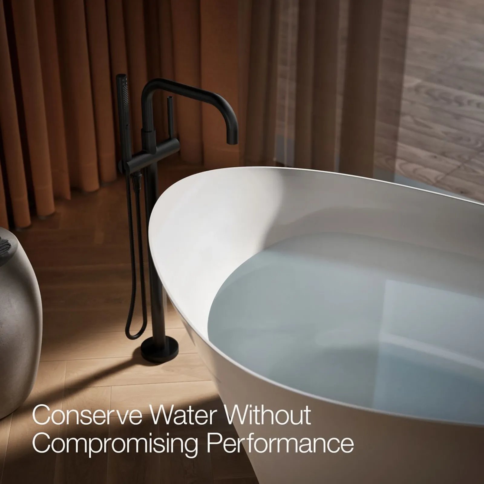 Floor-mount bath filler trim with handshower^Kohler Outlet