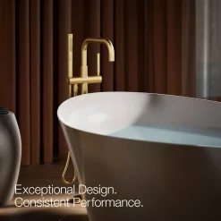 Floor-mount bath filler trim with handshower^Kohler Outlet