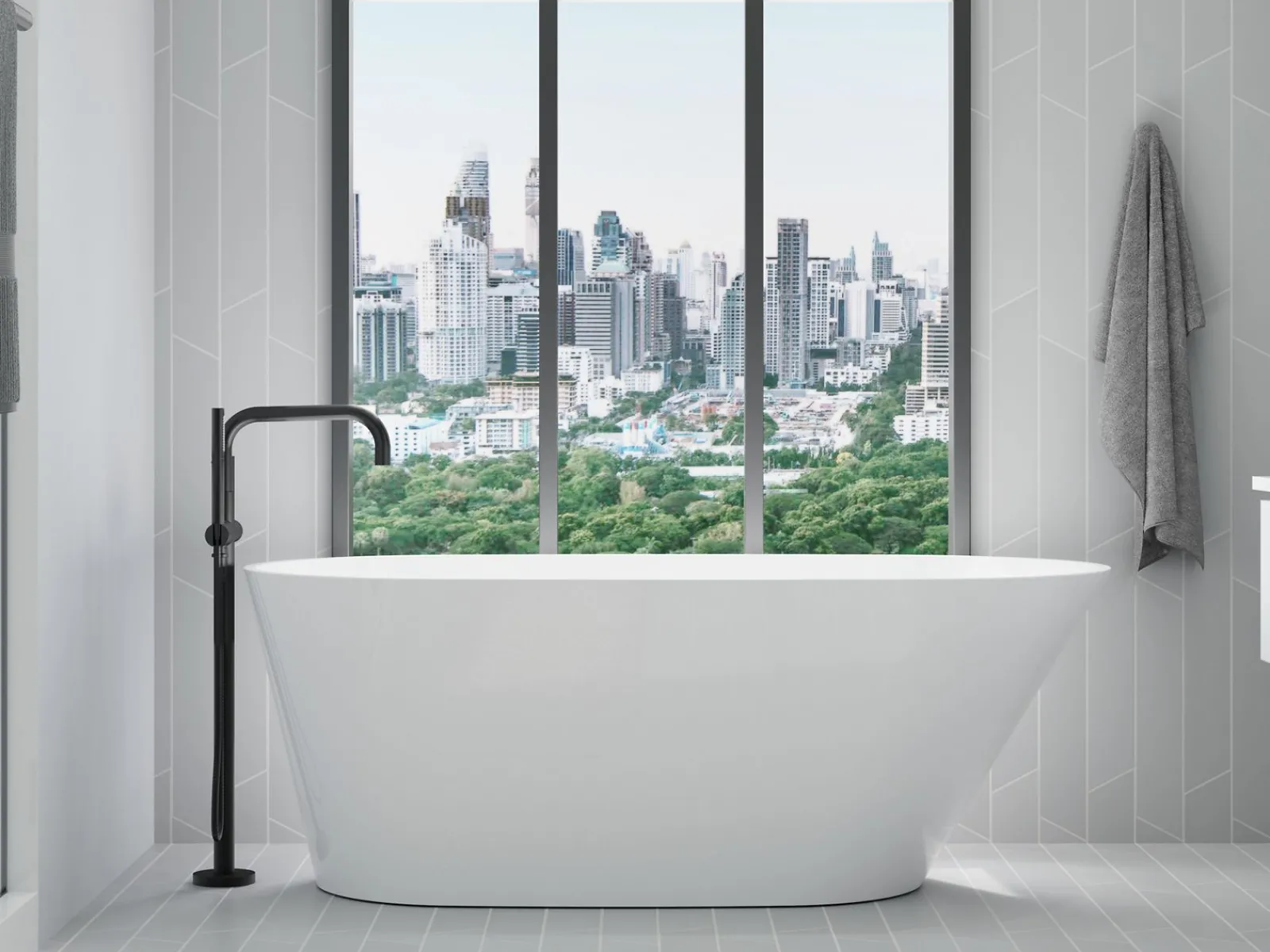 Floor-mount bath filler trim with handshower^Kohler Outlet