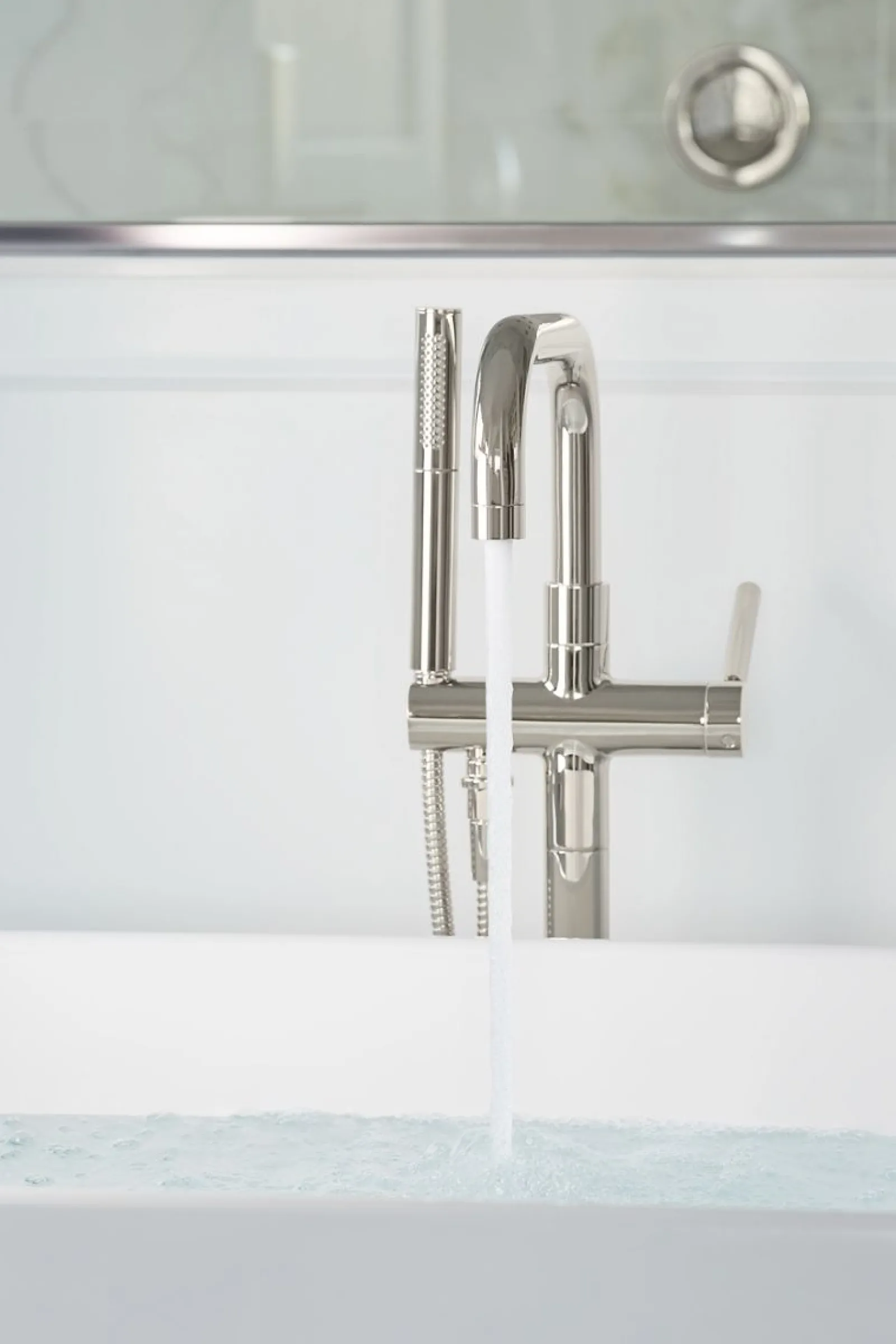 Floor-mount bath filler trim with handshower^Kohler Outlet