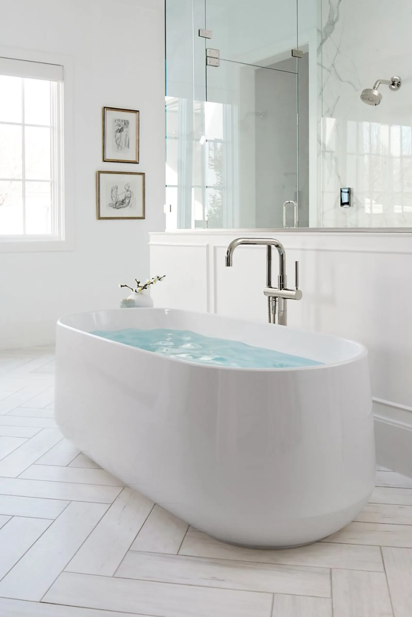 Floor-mount bath filler trim with handshower^Kohler Outlet
