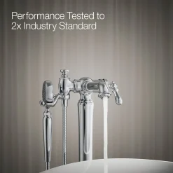 Floor-mount bath filler trim with handshower^Kohler Online
