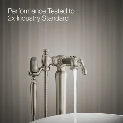 Floor-mount bath filler trim with handshower^Kohler Online