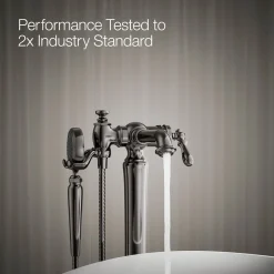Floor-mount bath filler trim with handshower^Kohler Online