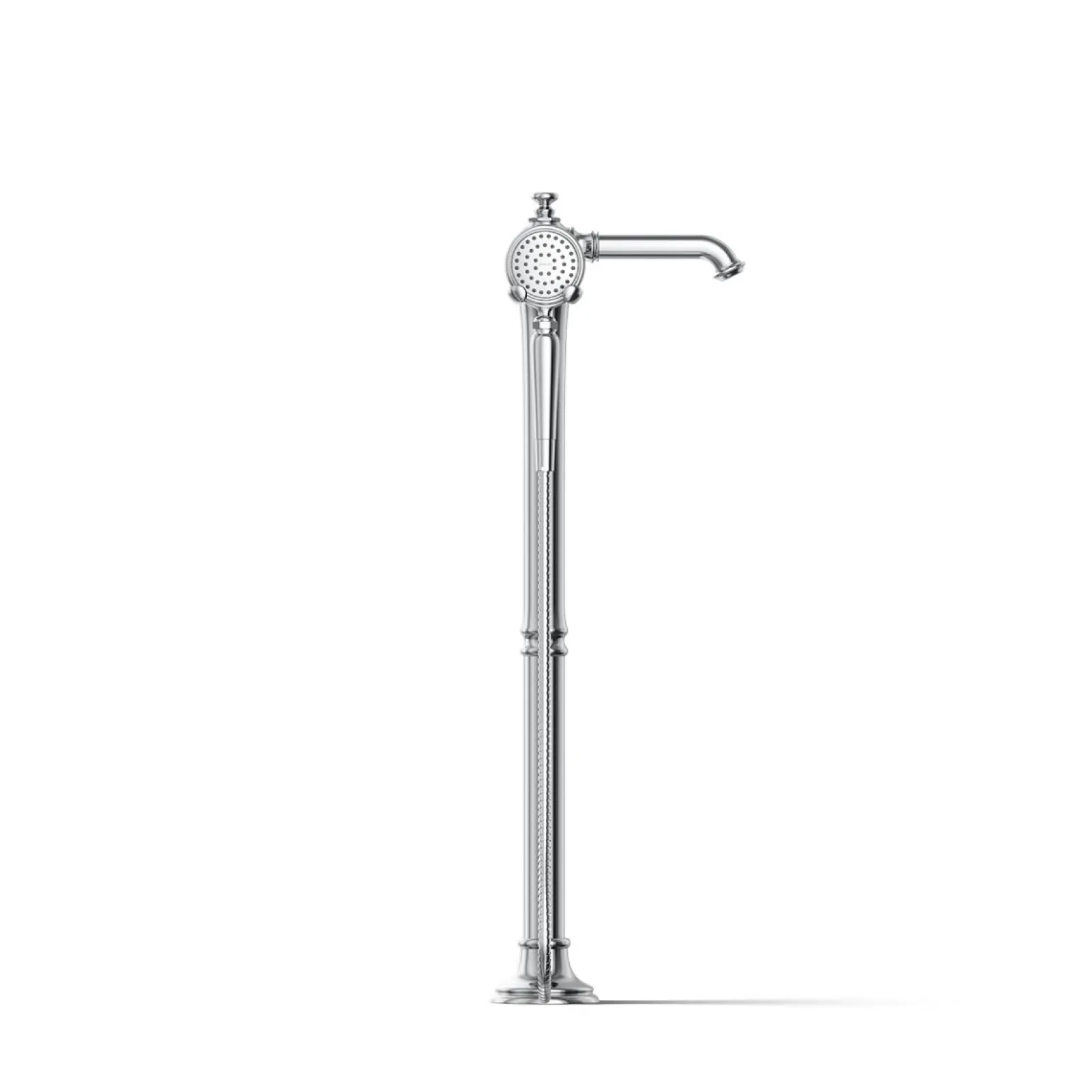 Floor-mount bath filler trim with handshower^Kohler Online