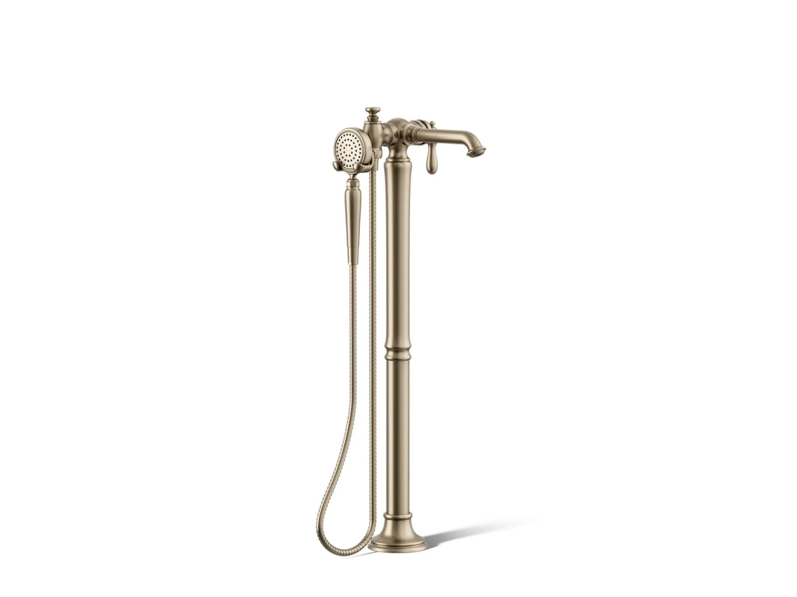 Floor-mount bath filler trim with handshower^Kohler Online