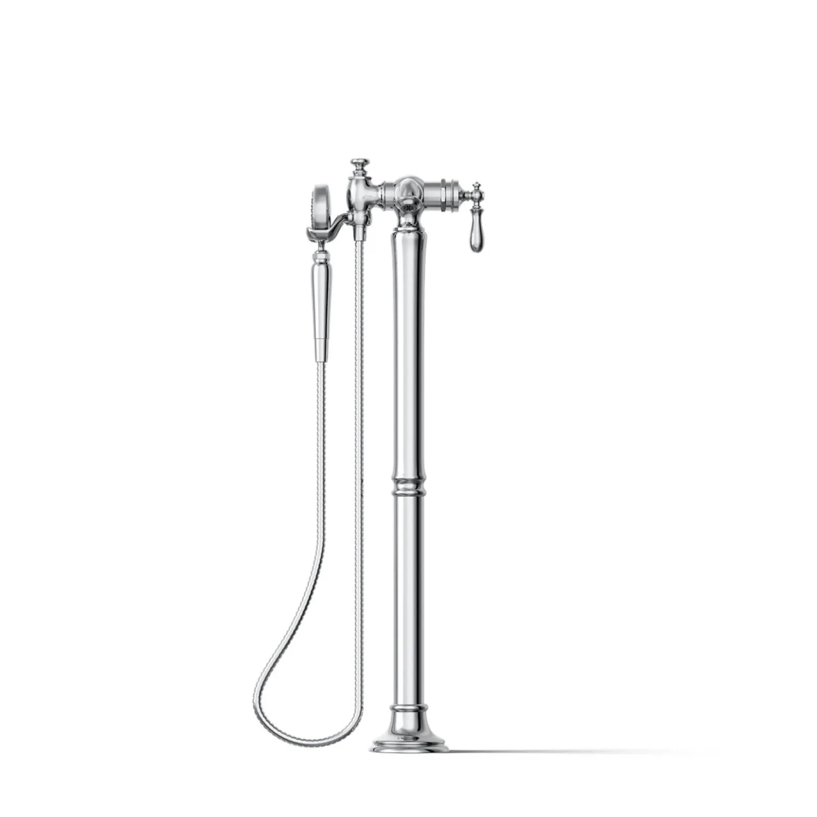 Floor-mount bath filler trim with handshower^Kohler Online