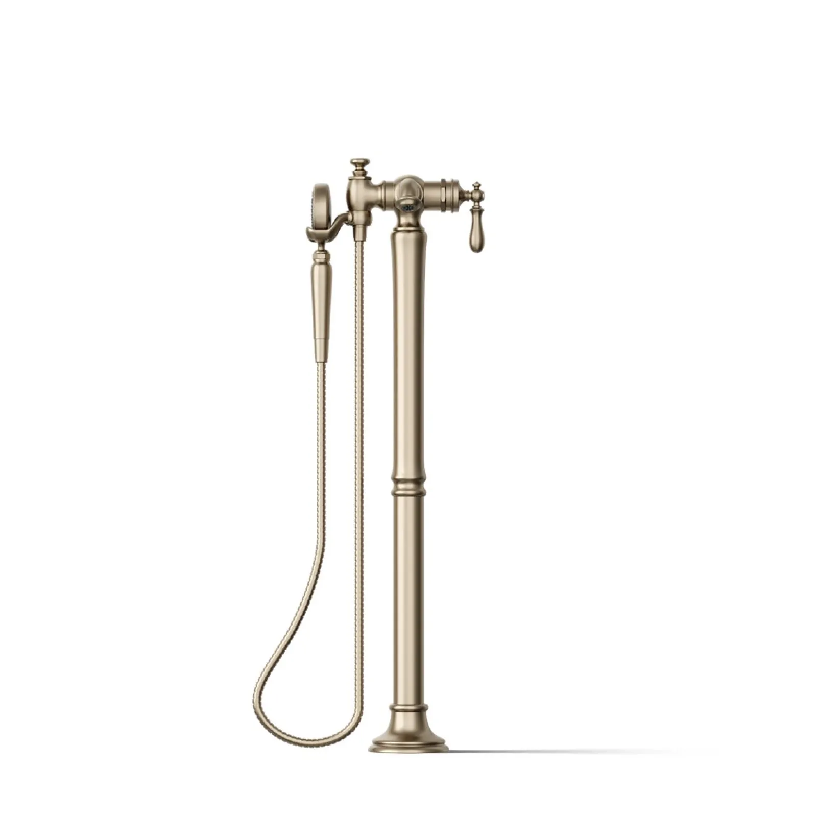 Floor-mount bath filler trim with handshower^Kohler Online