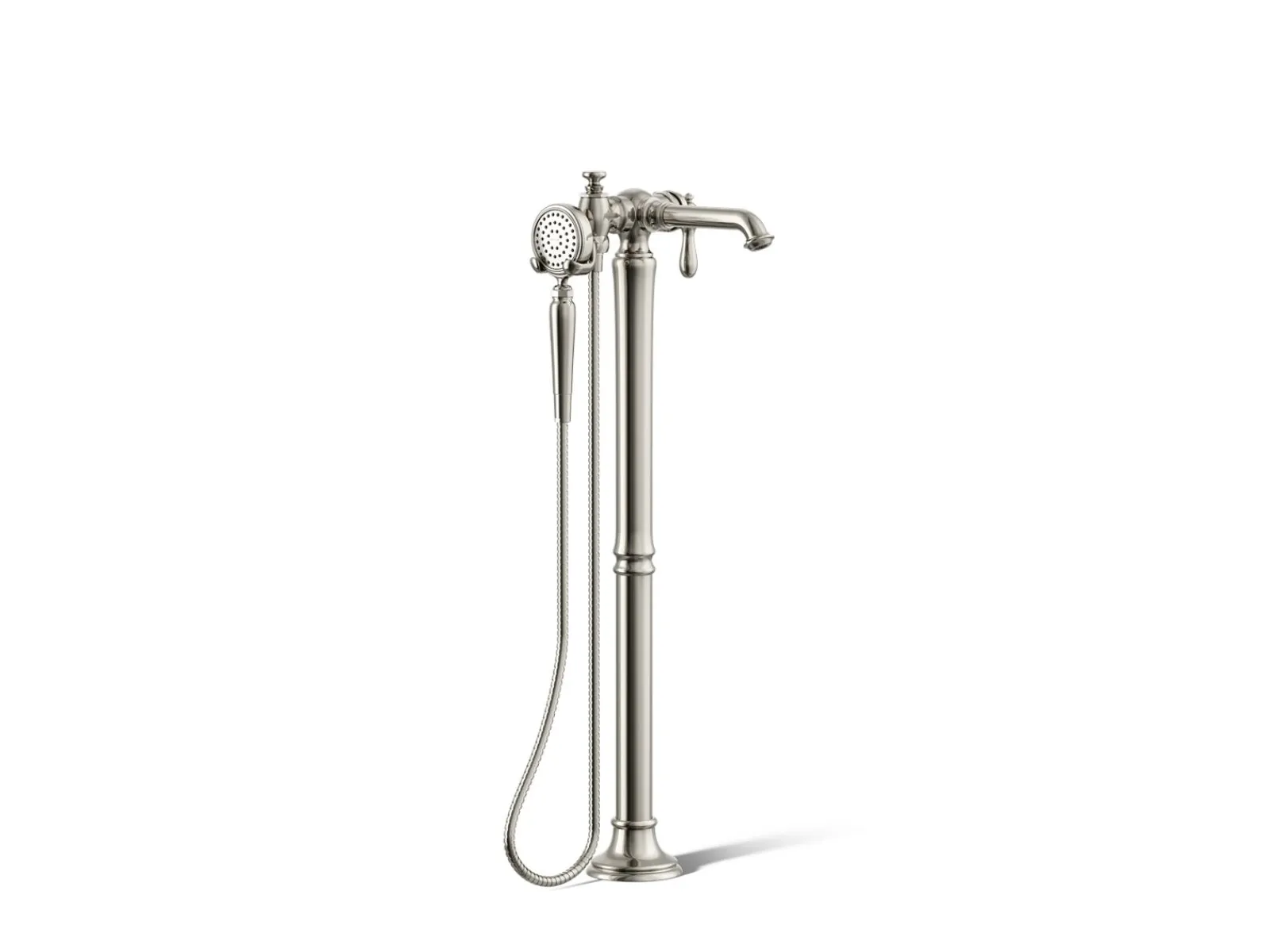 Floor-mount bath filler trim with handshower^Kohler Online