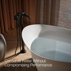 Floor-mount bath filler trim with handshower^Kohler Online