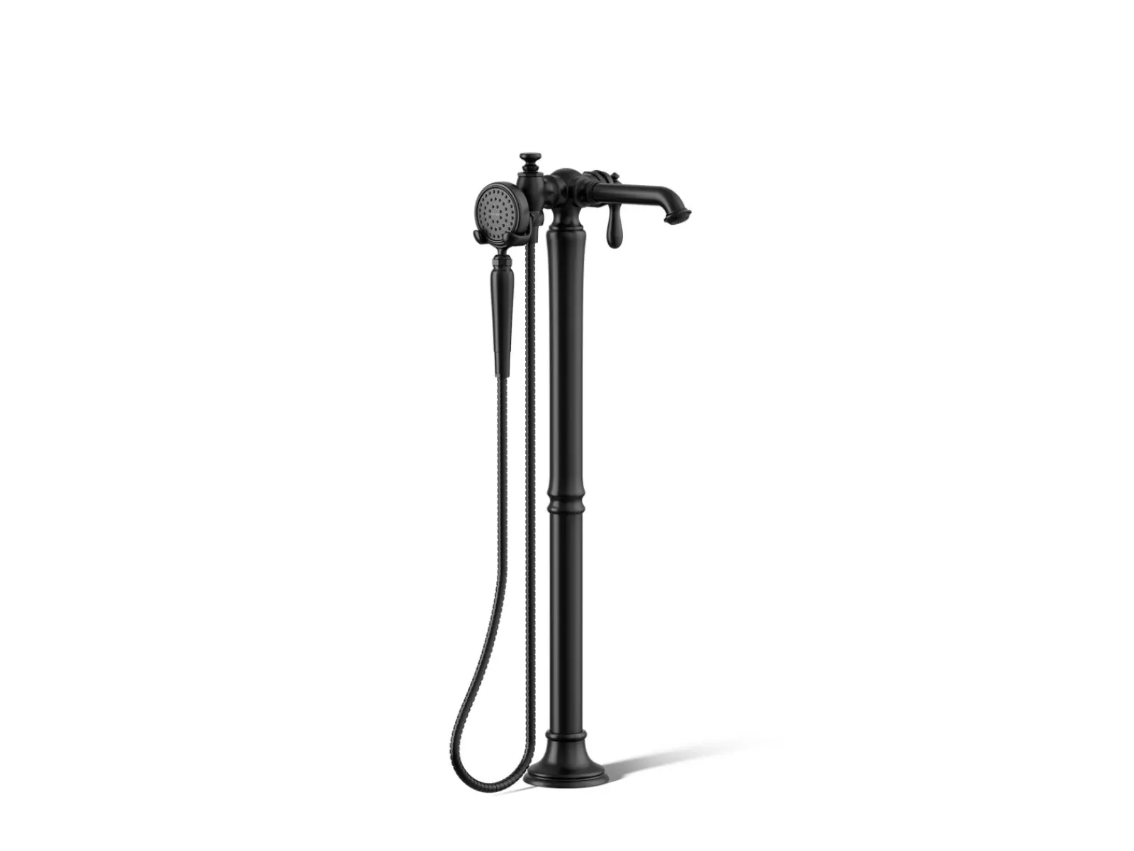 Floor-mount bath filler trim with handshower^Kohler Online