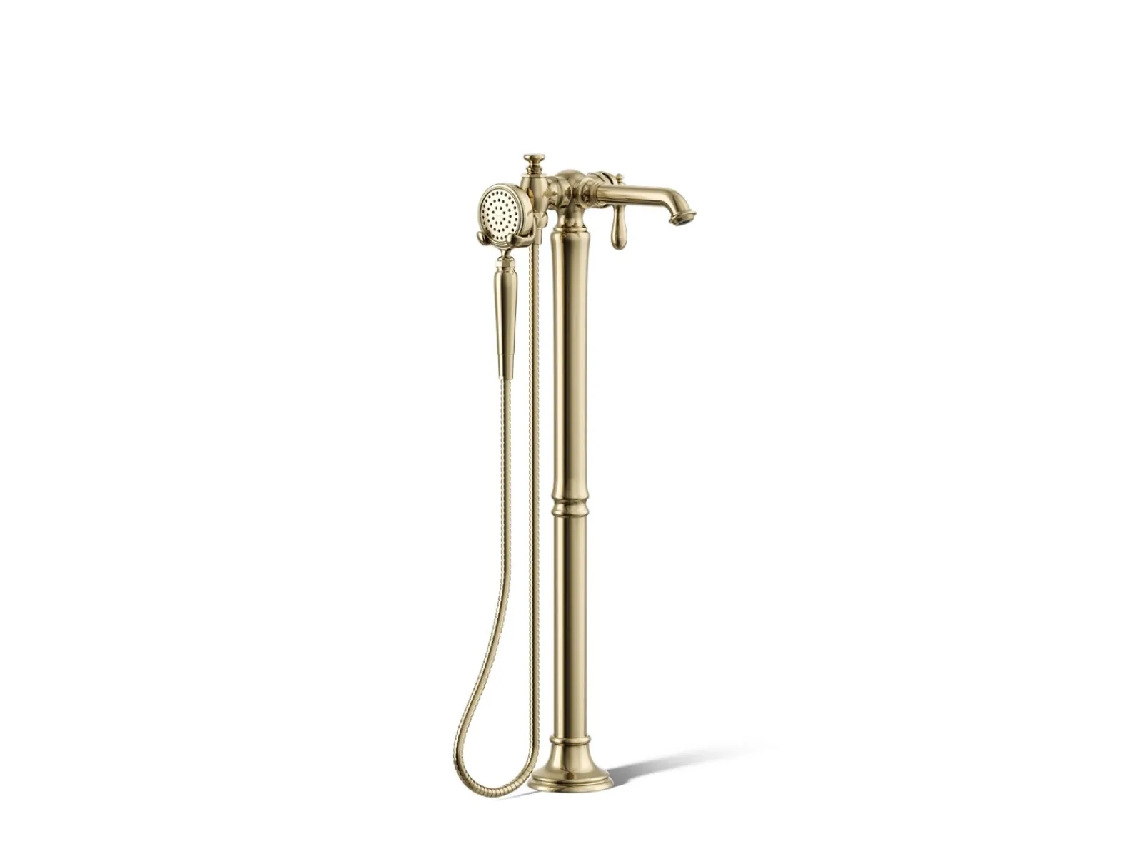Floor-mount bath filler trim with handshower^Kohler Online