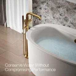 Floor-mount bath filler trim with handshower^Kohler Sale