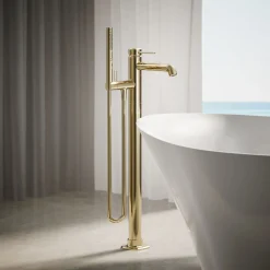 Floor-mount bath filler trim with handshower^Kohler Outlet