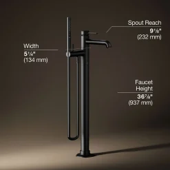 Floor-mount bath filler trim with handshower^Kohler Outlet