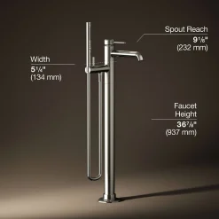 Floor-mount bath filler trim with handshower^Kohler Outlet