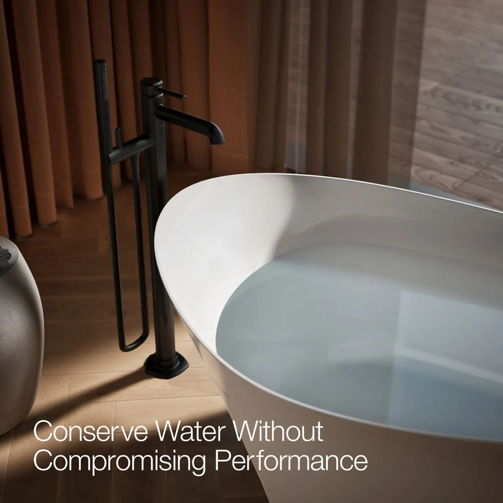 Floor-mount bath filler trim with handshower^Kohler Outlet
