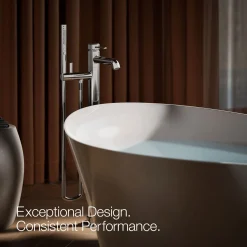 Floor-mount bath filler trim with handshower^Kohler Outlet