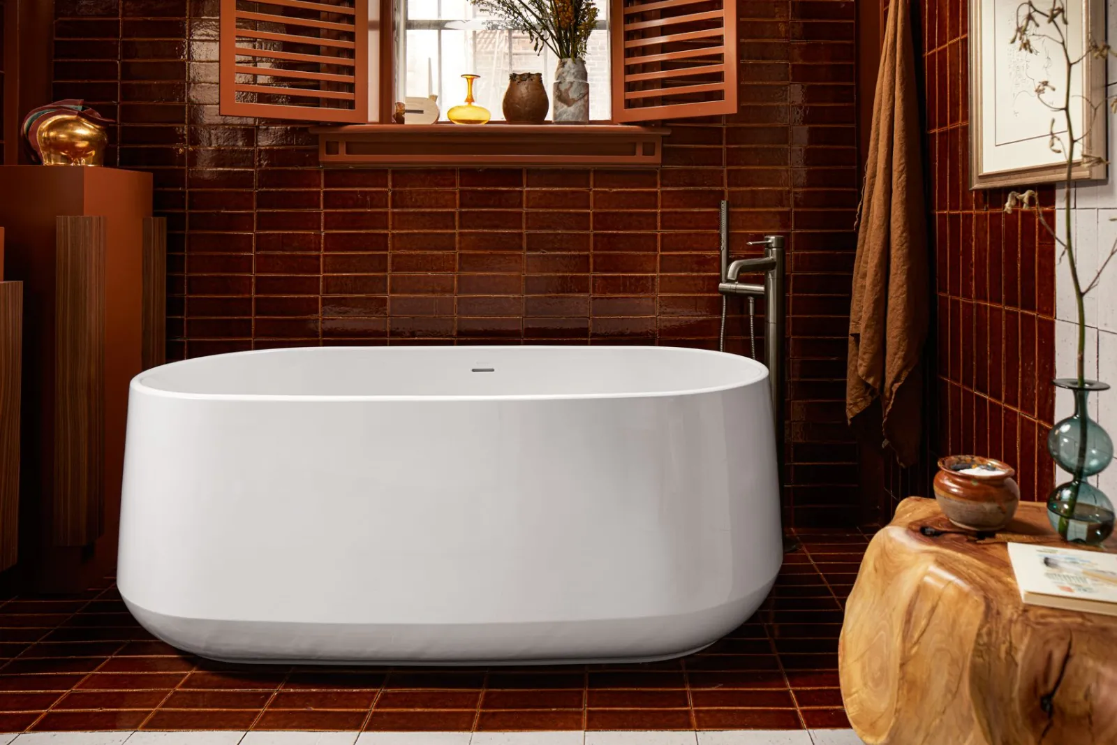 Floor-mount bath filler trim with handshower^Kohler Outlet