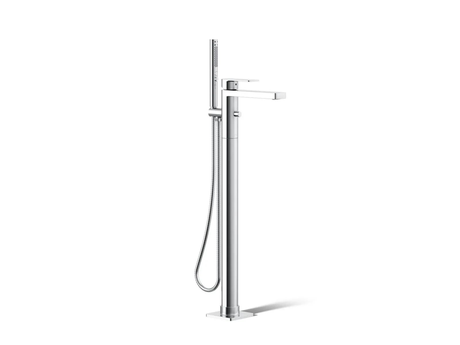 Floor-mount bath filler trim with handshower^Kohler Hot