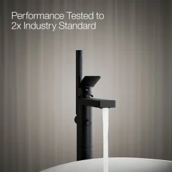 Floor-mount bath filler trim with handshower^Kohler Hot