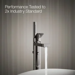 Floor-mount bath filler trim with handshower^Kohler Hot
