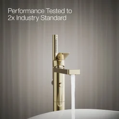 Floor-mount bath filler trim with handshower^Kohler Hot