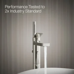 Floor-mount bath filler trim with handshower^Kohler Hot