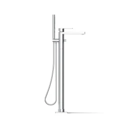 Floor-mount bath filler trim with handshower^Kohler Hot